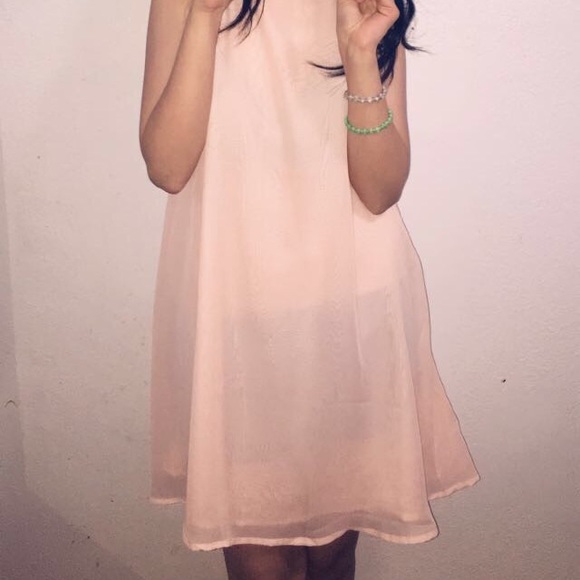 Dresses & Skirts - Sheer baby pink A-line dress